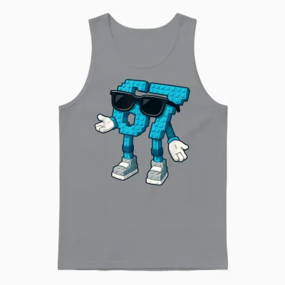 Six Seven Brainrot Italian Funny 67 Meme Game for Children Unisex Tank Top - Sport Grey