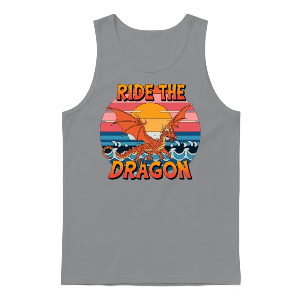 Ride the Dragon Unisex Tank Top - Sport Grey