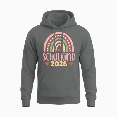 Kinder Schule Erstklässler Einschulung - Endlich Schulkind 2026 Unisex Hoodie - Graphite Heather