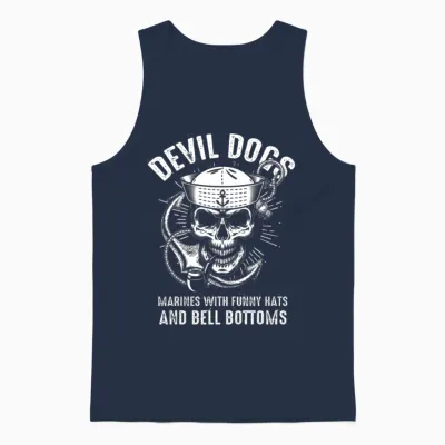 Devil Us Navy Corpsman Doc Badass Army Veteran Unisex Tank Top - Navy