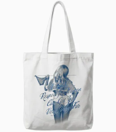 Official Carpenter Tears Sabrina Tote Bags - White