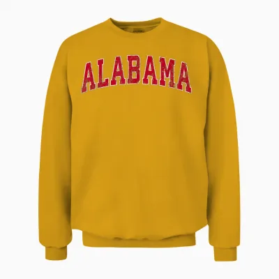 Alabama Al Vintage Sports Design Red Design Unisex Sweatshirt - Gold