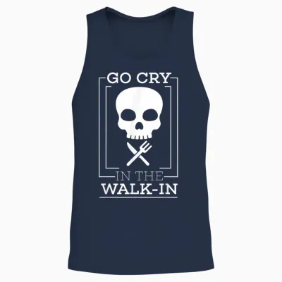 Funny Cook T-Shirt - Line Cook Tee - Chef Gift Unisex Tank Top - Navy
