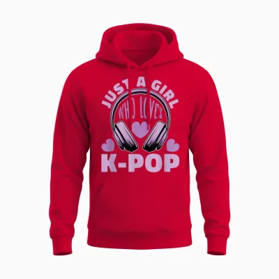K-Pop - South Korean Pop Unisex Hoodie - Red