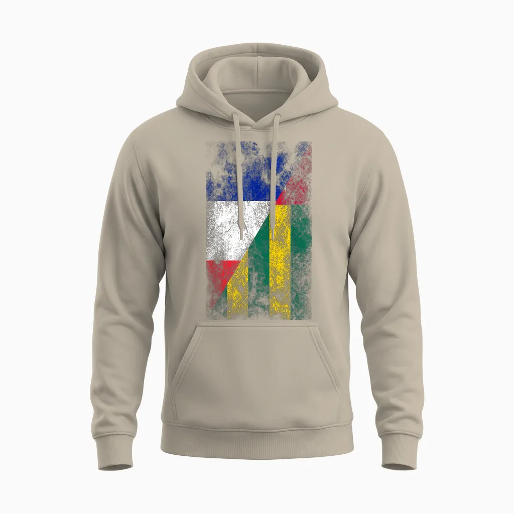 Flags France Togo - French Togolese T-Shirt, Black, S Unisex Hoodie in Sand