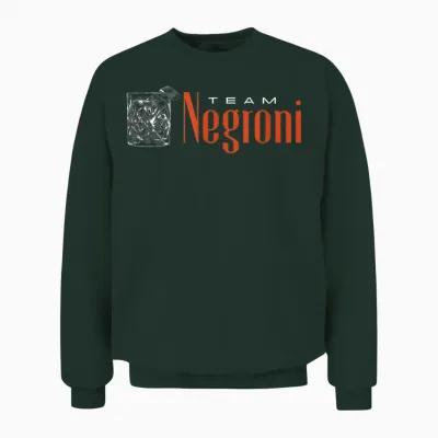 Team Negroni | Classic Gin Vermouth Cocktail Drink & Club Unisex Sweatshirt - Forest