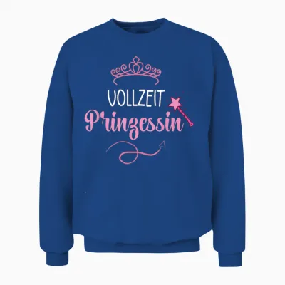 Full Time Princess His Sayings Princess Crown Unisex Sweatshirt - Royal