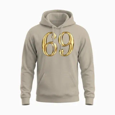69 Design Unisex Hoodie - Sand
