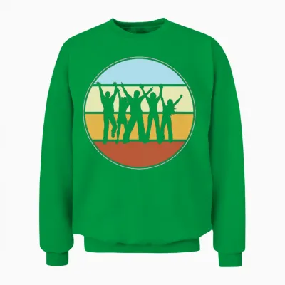 Dancing Retro Unisex Sweatshirt - Irish Green