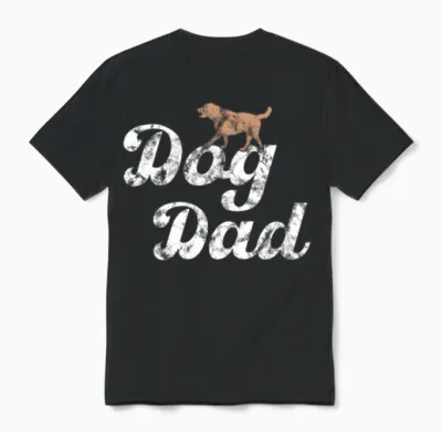 Dog Dad Unisex T-Shirt - Black