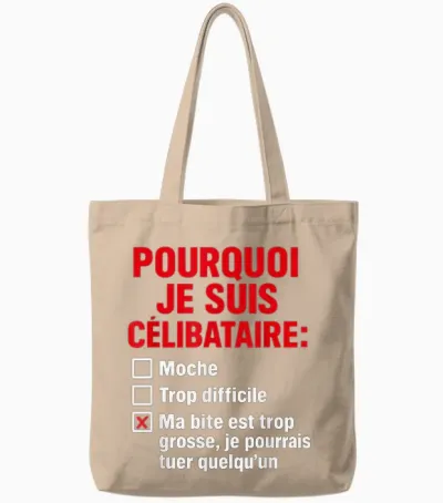 Why I'm Single, Joke Adult Tote Bags - Natural