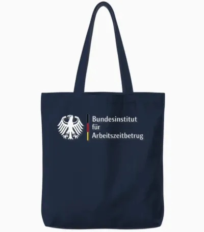 Bundesinstitut Für Arbeitszeitbetrug – Lustiges Büro Spruch Tote Bags - Navy