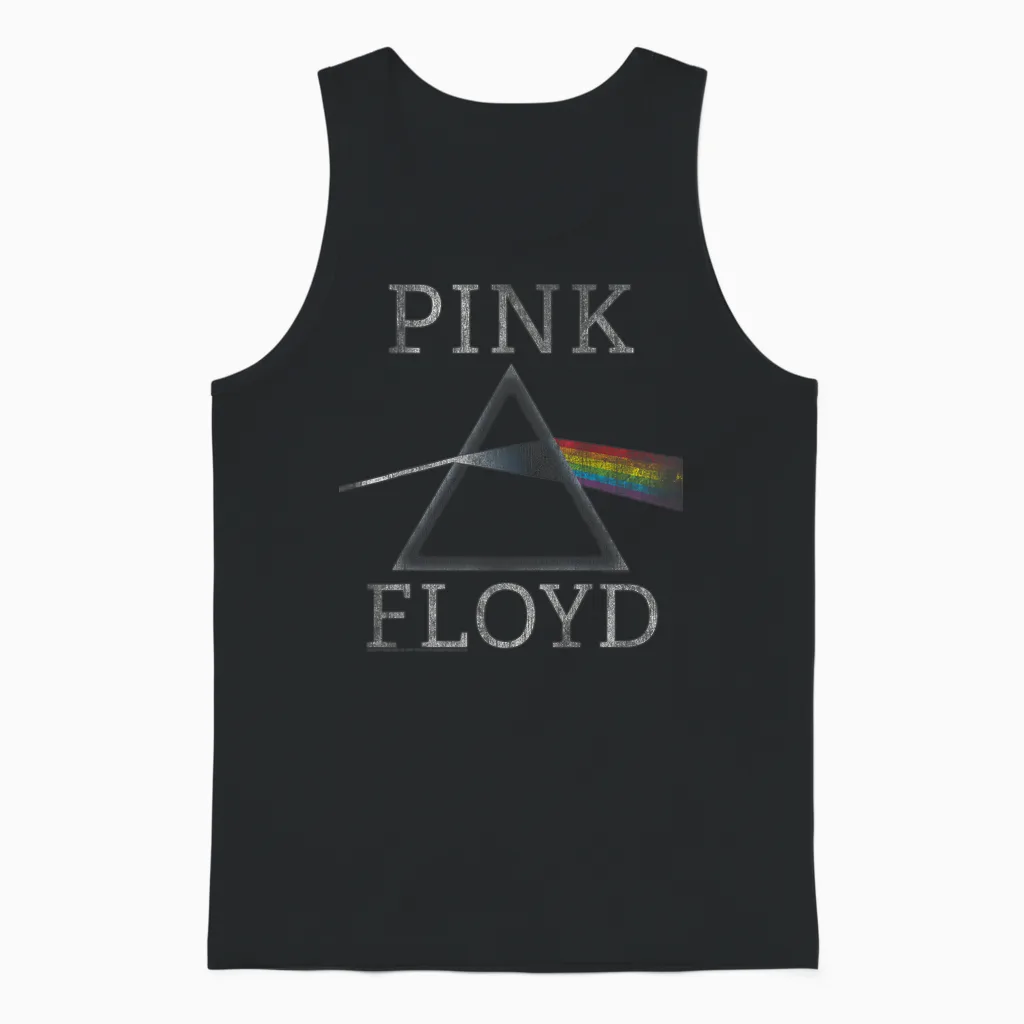 Official Pink Floyd the Dark Side of the Moon Prism Unisex Tank Top in Black