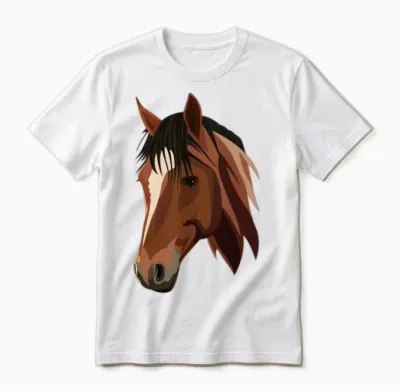 Horse Head Unisex T-Shirt - White