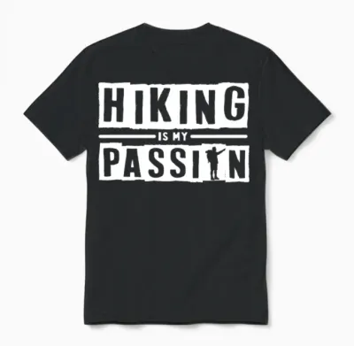 Hiking Unisex T-Shirt - Black