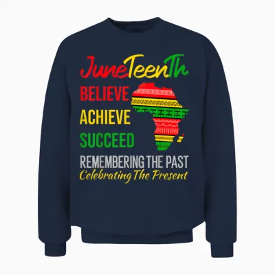 Juneteenth Is My Independence Day African 1865 Juneteenth Unisex Sweatshirt - Navy
