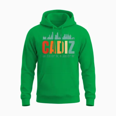 Skyline Von Cadiz Unisex Hoodie - Irish Green