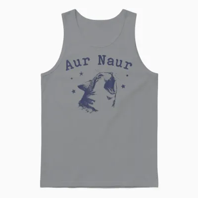 Aur Naur Funny Cat Meme Internet Slang Lover Cat Unisex Tank Top - Sport Grey