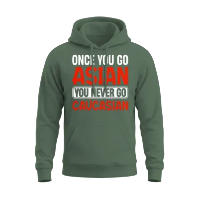 Funny Asian Pride Unisex Hoodie - Military Green