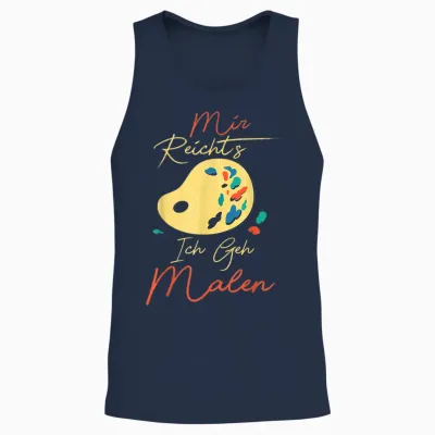 Mir Reicht's Ich Geh Malen Künstler Maler Zeichnen Malerin Unisex Tank Top - Navy