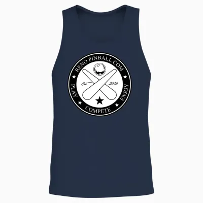 Pinball Is a Sport Unisex Tank Top - Navy