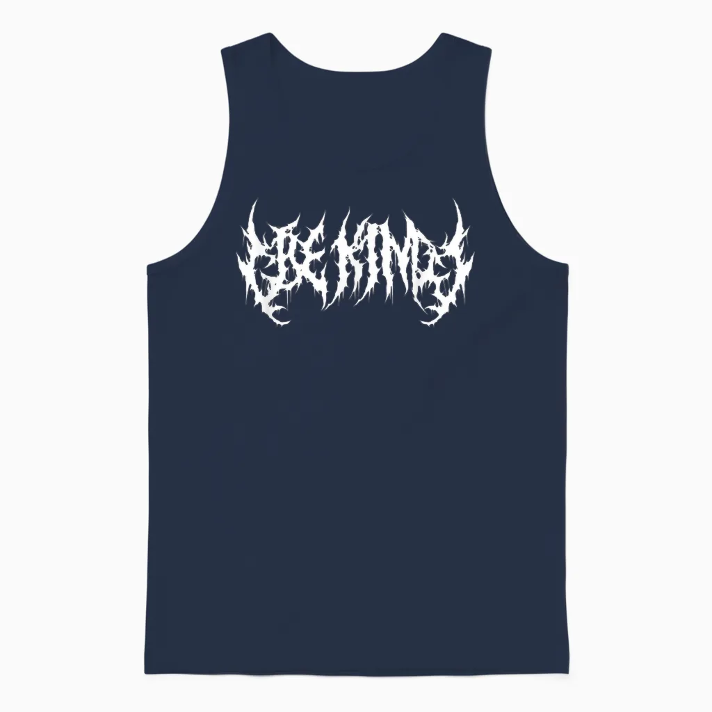Sei Nett. Death Metal, Extreme Black-Metal-Band. Lustig Ironisch Unisex Tank Top in Navy