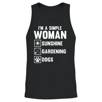 Gardening Gardener Gardening Dog Unisex Tank Top - Black