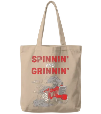 Tractors Dri Tractor Pulling Tote Bags - Natural