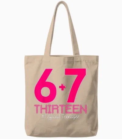 13. Geburtstag Shirt Lustiges Meme 67 Geburtstag 13 Für Teenager Mädchen Tote Bags - Natural
