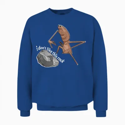 Marcus the Worm I Don't Like This Rock Unisex Sweatshirt - Royal