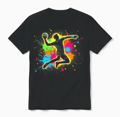Handball & Handball Graphic | for Men, Boys & Teens Unisex T-Shirt - Black