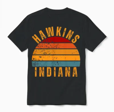 Indiana Vintage Retro Unisex T-Shirt - Black
