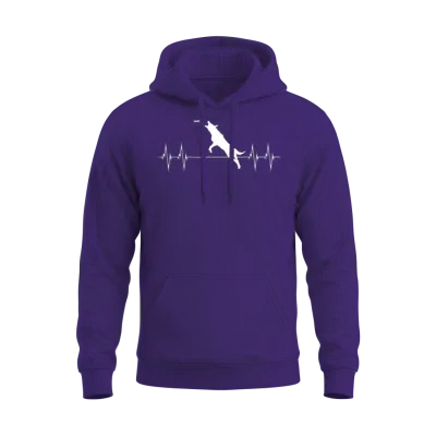 Dog Training Dog Trainer Dog Heart Line Gift Unisex Hoodie - Purple