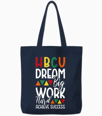 Hbcu Apparel Historical Black College Hbcu Tote Bags - Navy