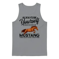 Mustang Horse Lovers Unisex Tank Top - Sport Grey – 1