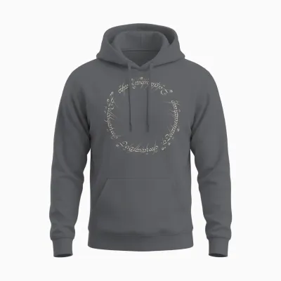 The Lord of the Rings One Ring to Rule Them All Unisex Hoodie - Charcoal