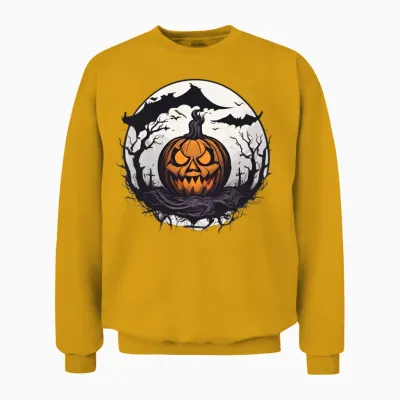 Halloween Event Design Unisex Sweatshirt - Gold