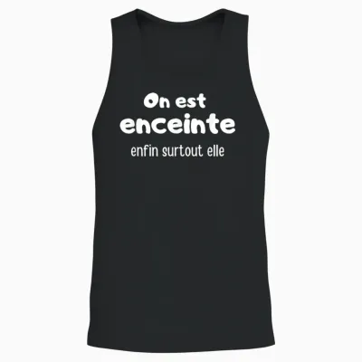 Announcement Pregnancy Original Dad 2025 with a Big Bid Unisex Tank Top - Black