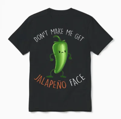 Jalapeno Face Unisex T-Shirt - Black