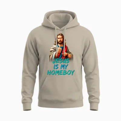 Jesus Is My Homeboy Unisex Hoodie - Sand