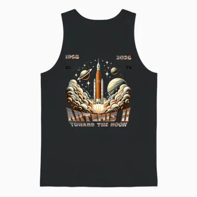 Artemis Ii Mondmission 2026 - Apollo 8 Legacy Vergleich Unisex Tank Top - Black