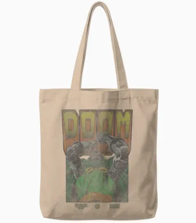 Marvel Comics Doctor Doom Retro Villain Strike Tote Bags - Natural