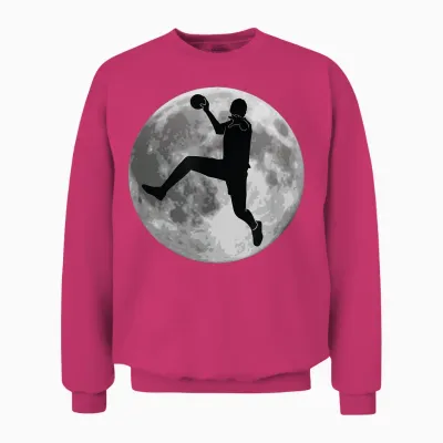 Hand Handball Player Handball France Child Boy Moon Unisex Sweatshirt - Heliconia