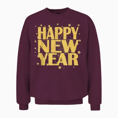 Happy New Year 2026 New Years Eve Party Countdown Fireworks Unisex Sweatshirt - Maroon