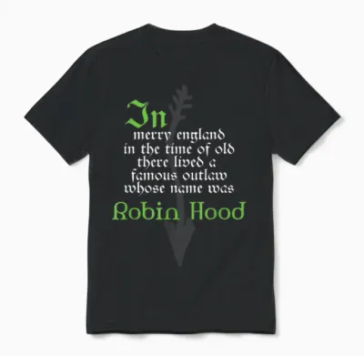 Robin Hood T-Shirt Für Buchliebhaber Und Literaturfans Unisex T-Shirt - Black