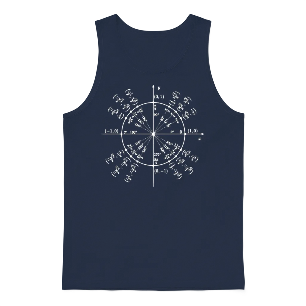 Einheitskreis (math Art) Unisex Tank Top - Navy