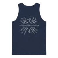 Einheitskreis (math Art) Unisex Tank Top - Navy – 1