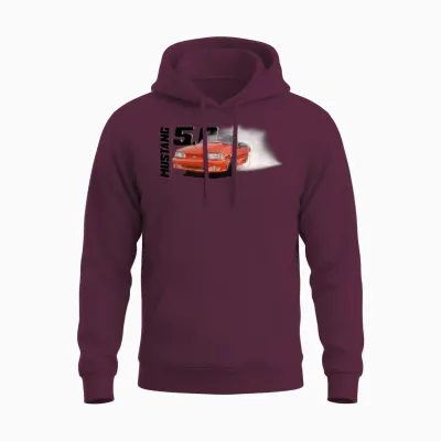 1991 Mustang 5.0 Unisex Hoodie - Maroon