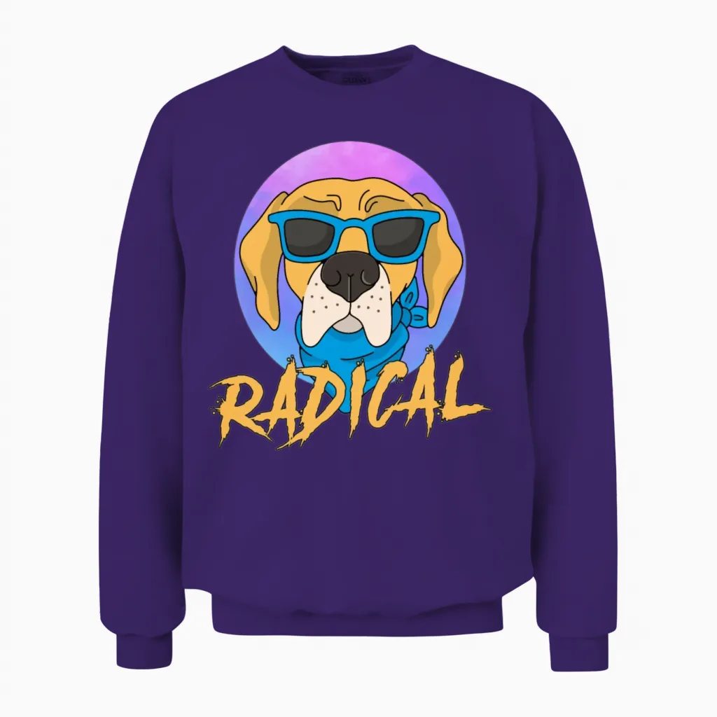 Dog Lovers Gift Unisex Sweatshirt in Purple