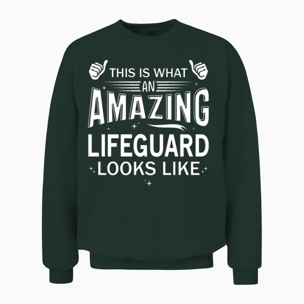Amazing Lifeguard Unisex Sweatshirt in Forest